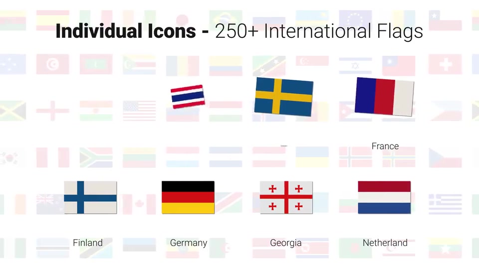 250+ Country Flags Icons Videohive 33208277 After Effects Image 6