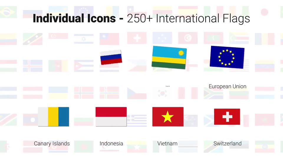 250+ Country Flags Icons Videohive 33208277 After Effects Image 9
