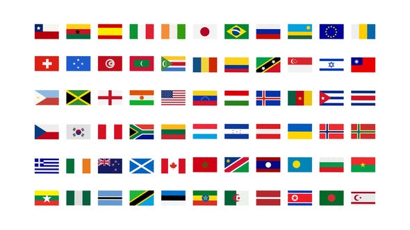 250+ Country Flags Icons - Videohive Download 33208277