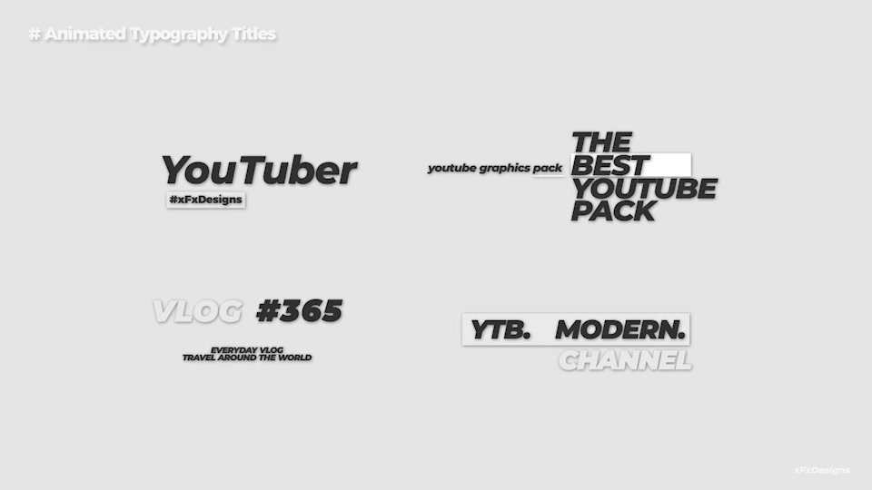 26 Youtuber Animated Quotes & Titles Videohive 38641296 After Effects Image 3