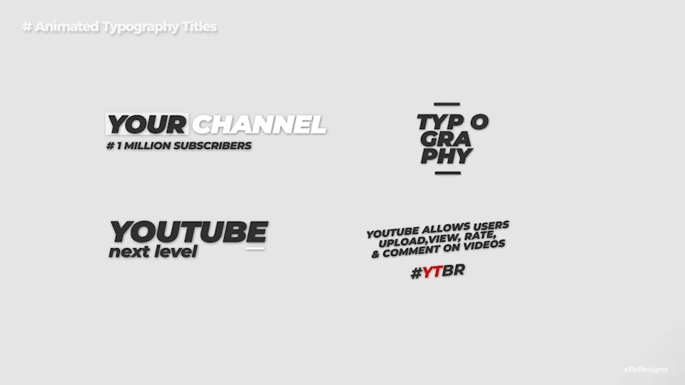 26 Youtuber Animated Quotes & Titles Videohive 38641296 After Effects Image 6