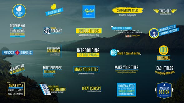 27 Titles Pack - Videohive 18779484 Download