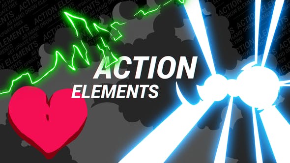 2D Action Elements Pack - 22531304 Videohive Download