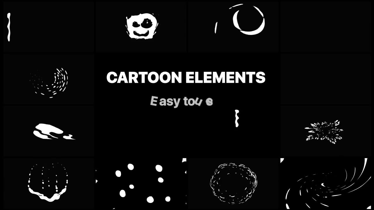 2D Cartoon Elements | Premiere Pro MOGRT Videohive 25076812 Premiere Pro Image 2