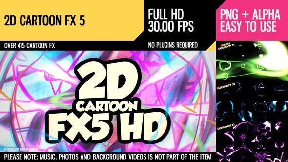 2D Cartoon FX 5 (HD) - Download Videohive 16126321