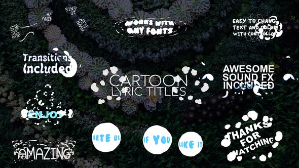 2D Cartoon Lyric Titles | After Effects - 24081108 Download Videohive