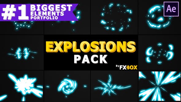 2D Explosion Elements | After Effects - 25579317 Videohive Download