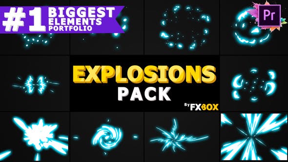 2D Explosion Elements | Premiere Pro MOGRT - 25579585 Videohive Download