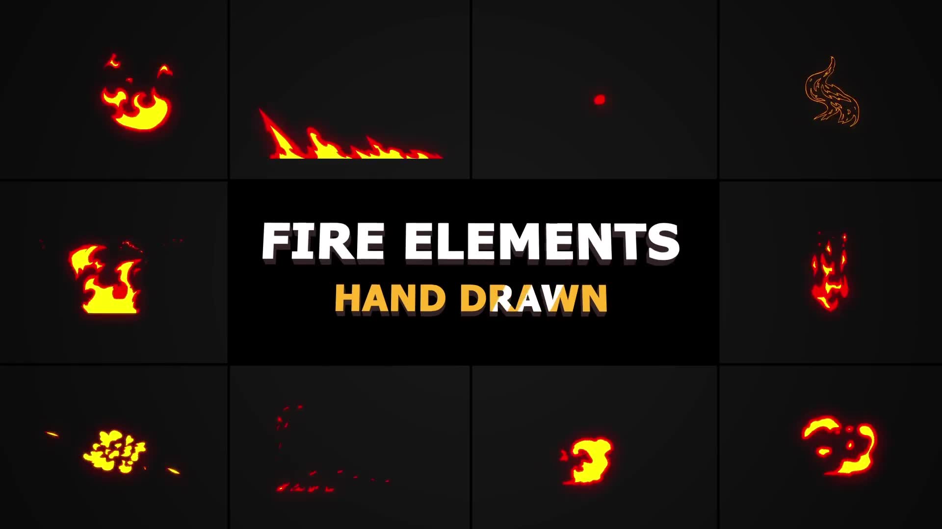 2D FX Fire Elements - Download Videohive 23313468