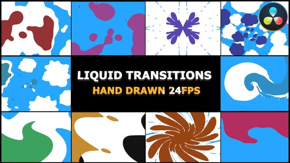 2D FX Liquid Transitions | Da Vinci - Videohive 30591345 Download