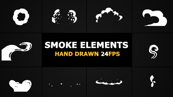 2D FX Smoke Elements 24 Fps - Download Videohive 21113941