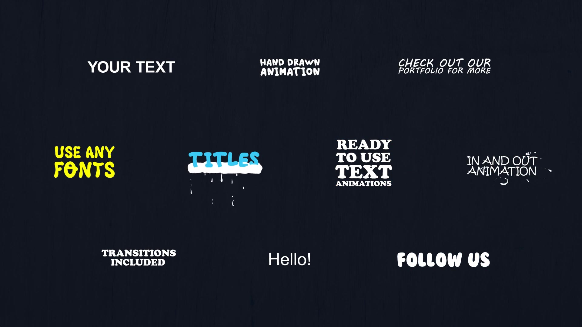 2d Lyric Titles | After Effects Template Videohive 23753528 After Effects Image 10