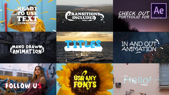 2d Lyric Titles | After Effects Template - Download 23753528 Videohive