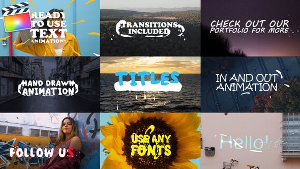 2d Lyric Titles | FCPX - Download Videohive 24264399