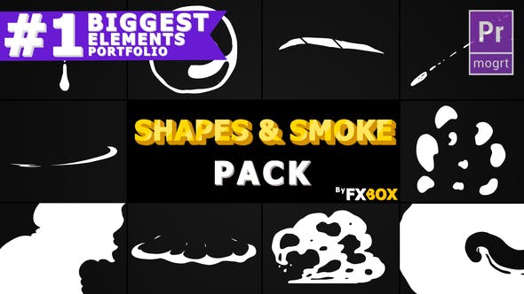 2D Shapes And Smoke | Premiere Pro MOGRT - 24051102 Videohive Download