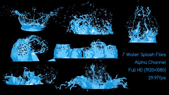 2D Water Splash Pack - Videohive Download 14869144