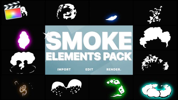 2DFX Smoke Elements Pack | Final Cut - 24182441 Videohive Download