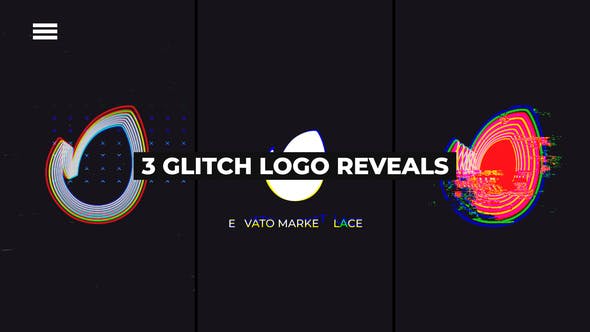 3 Glitch Logo Reveals | Premiere Pro - Videohive Download 35408952