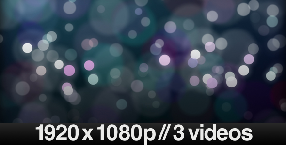 3 Moving Defocused Particles videos LOOP - Download Videohive 138903