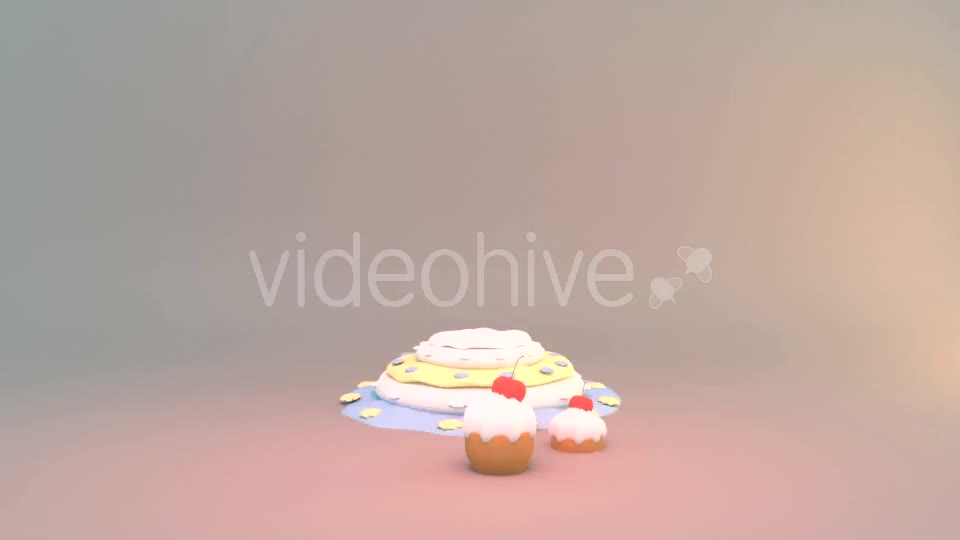 3 Tier Birthday Cake - Download Videohive 14955363