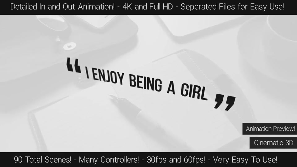 30 Clean Quotes Pack! Videohive 19459276 After Effects Image 4