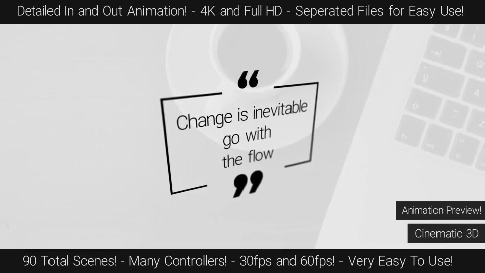 30 Clean Quotes Pack! Videohive 19459276 After Effects Image 7