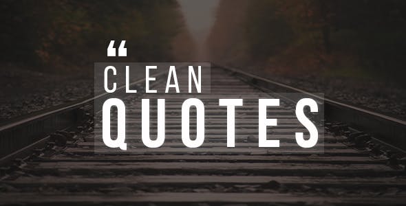 30 Clean Quotes Pack! - Videohive 19459276 Download