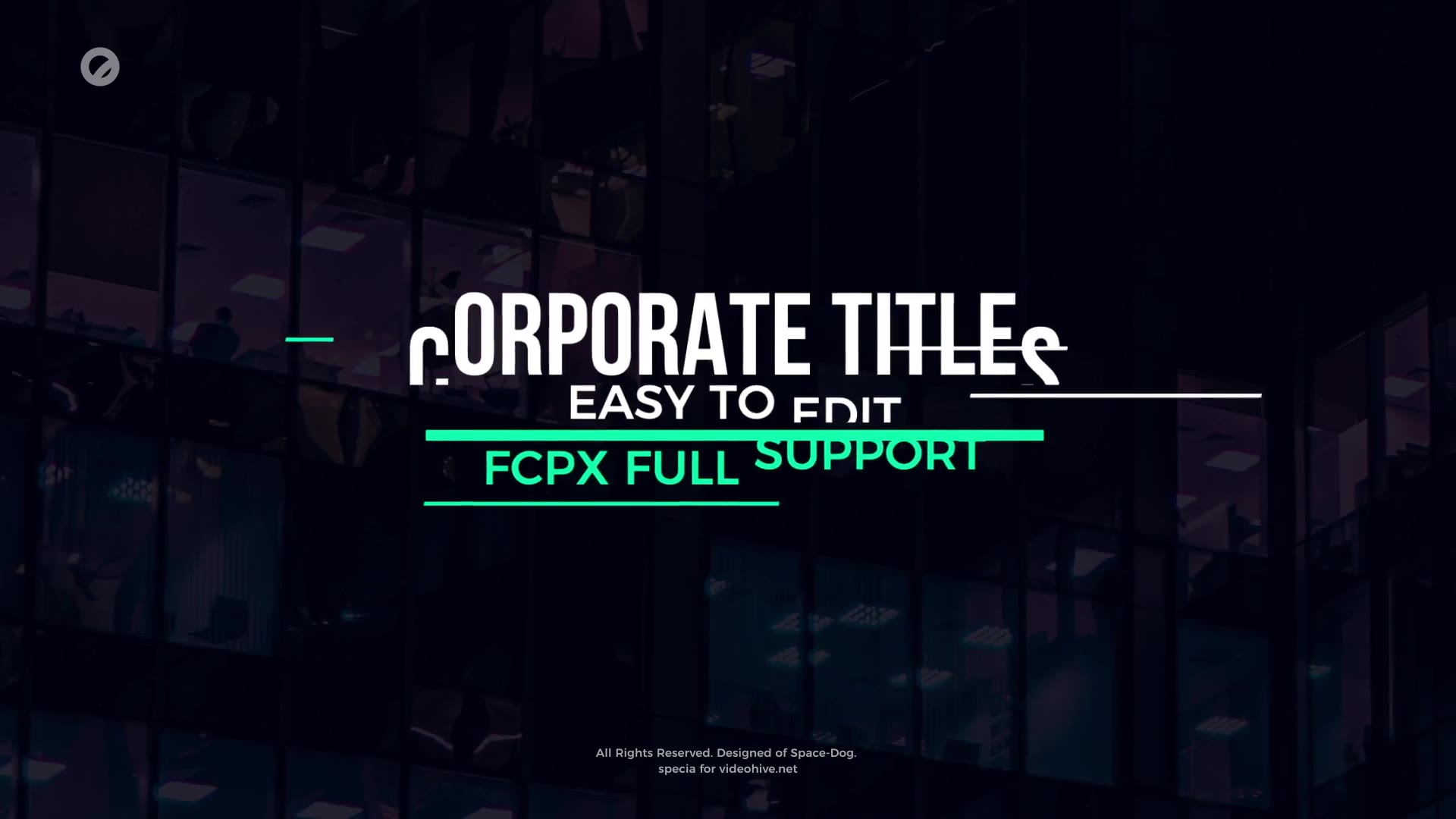 30 Corporate Titles | Final Cut Pro Videohive 23874092 Apple Motion Image 2