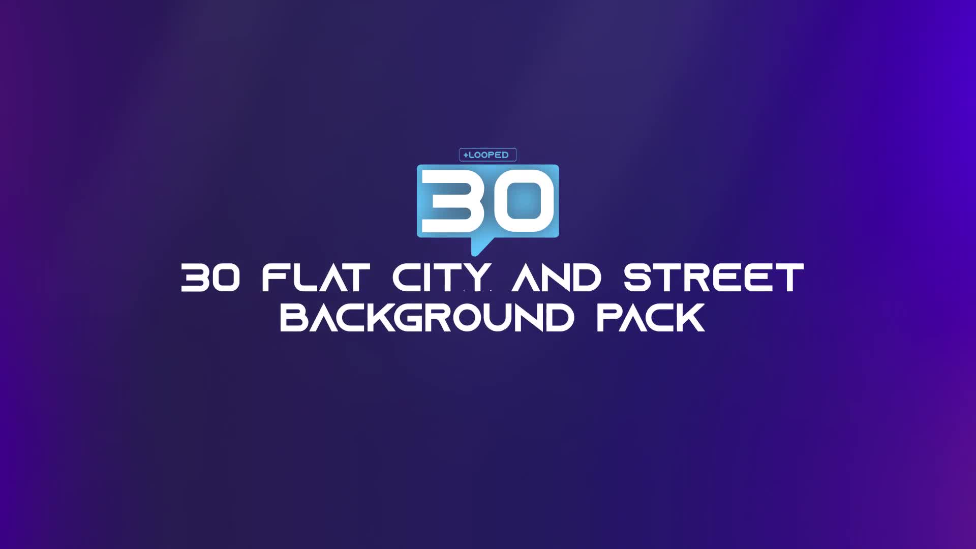 30 Flat City and Street Background Pack AE Videohive 33314291 After Effects Image 1