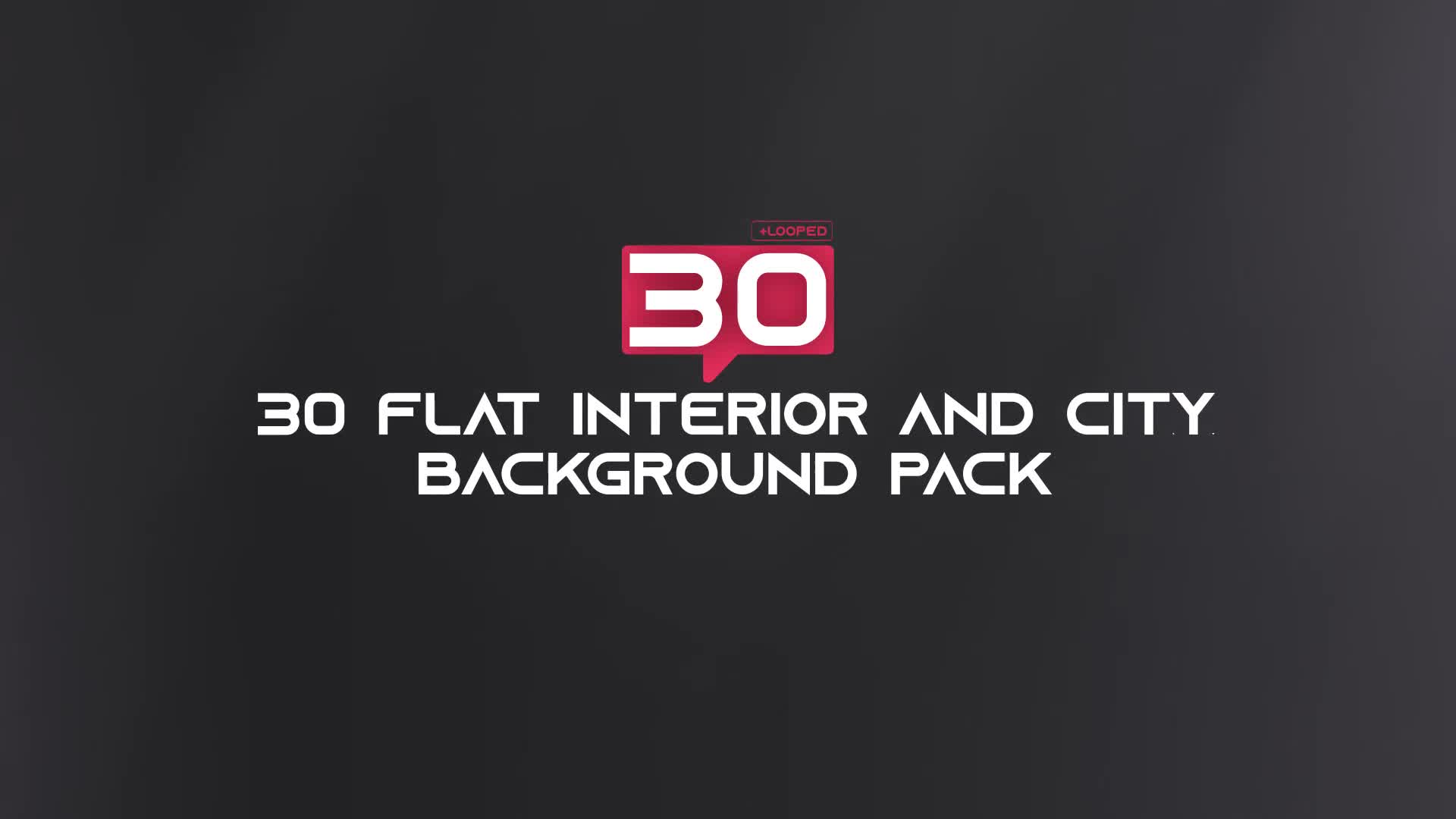 30 Flat Interior and City Background Pack AE Videohive 33314305 After Effects Image 1