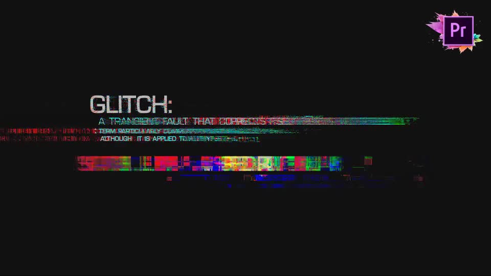 glitch text preset premiere pro