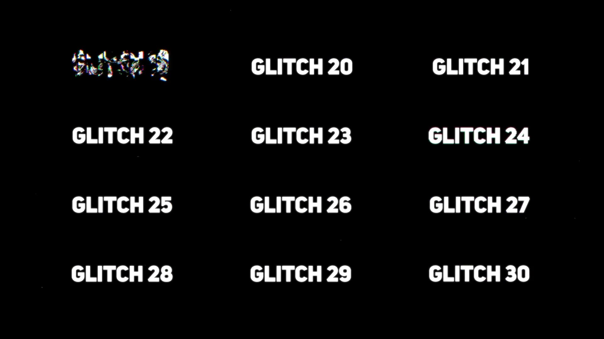 30 Glitch Titles Videohive 22500592 After Effects Image 3