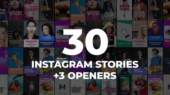30 Instagram Stories Pack - Videohive Download 26307231