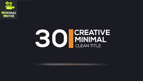 30 Minimal Clean Titles - Download Videohive 19180148