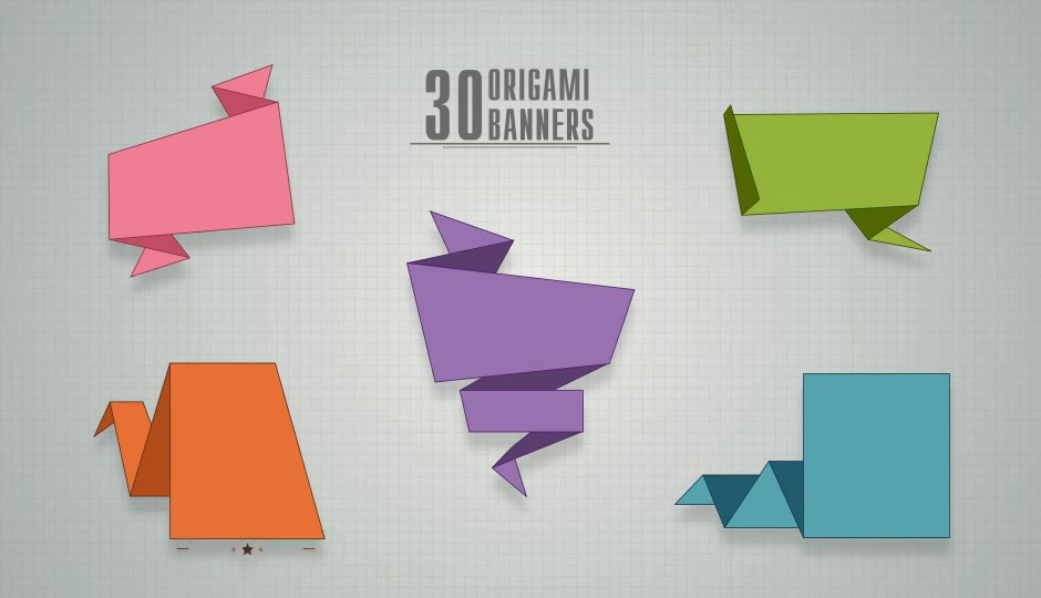 30 Origami Banners Videohive 10741264 After Effects Image 4