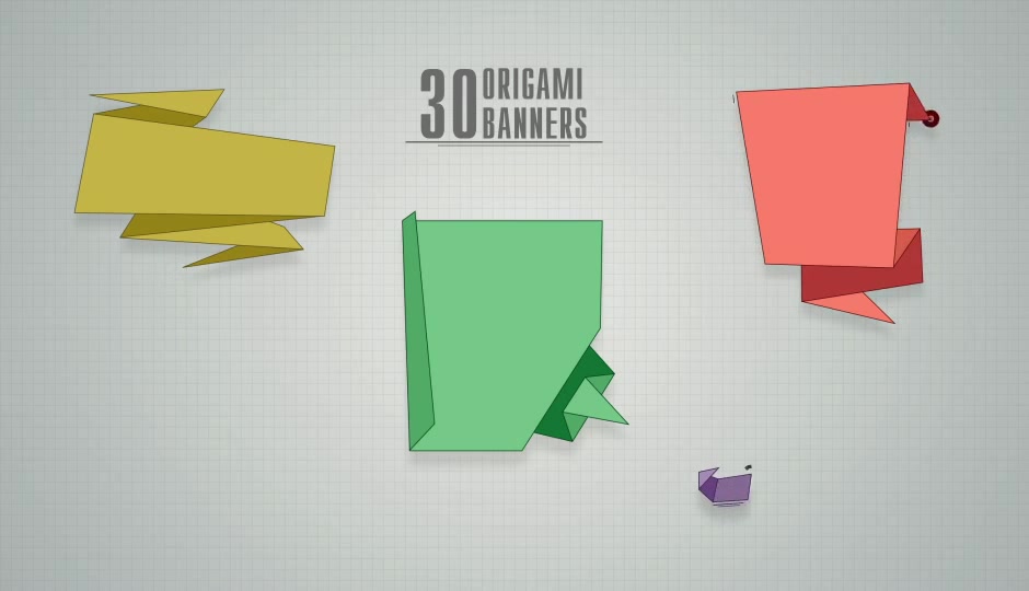 30 Origami Banners Videohive 10741264 After Effects Image 5