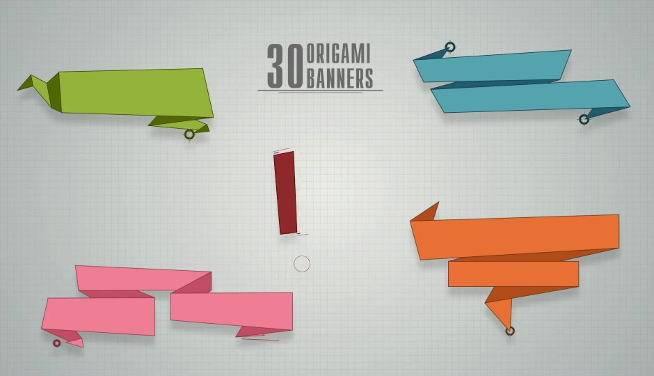 30 Origami Banners Videohive 10741264 After Effects Image 7