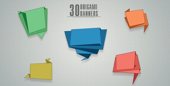 30 Origami Banners - Videohive 10741264 Download