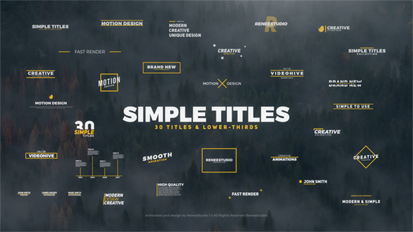 30 Simple Titles - Download Videohive 19937559