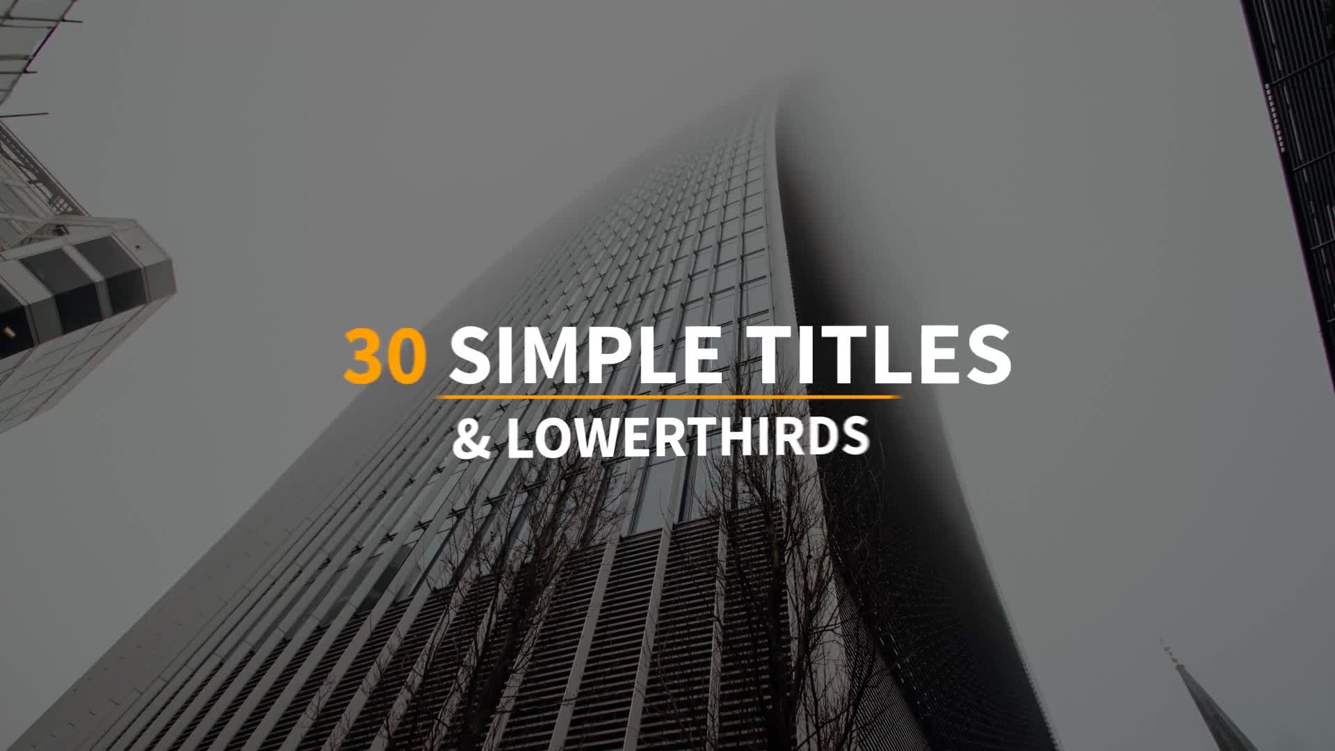 30 Simple Titles & Lowerthirds Videohive 19718192 After Effects Image 1