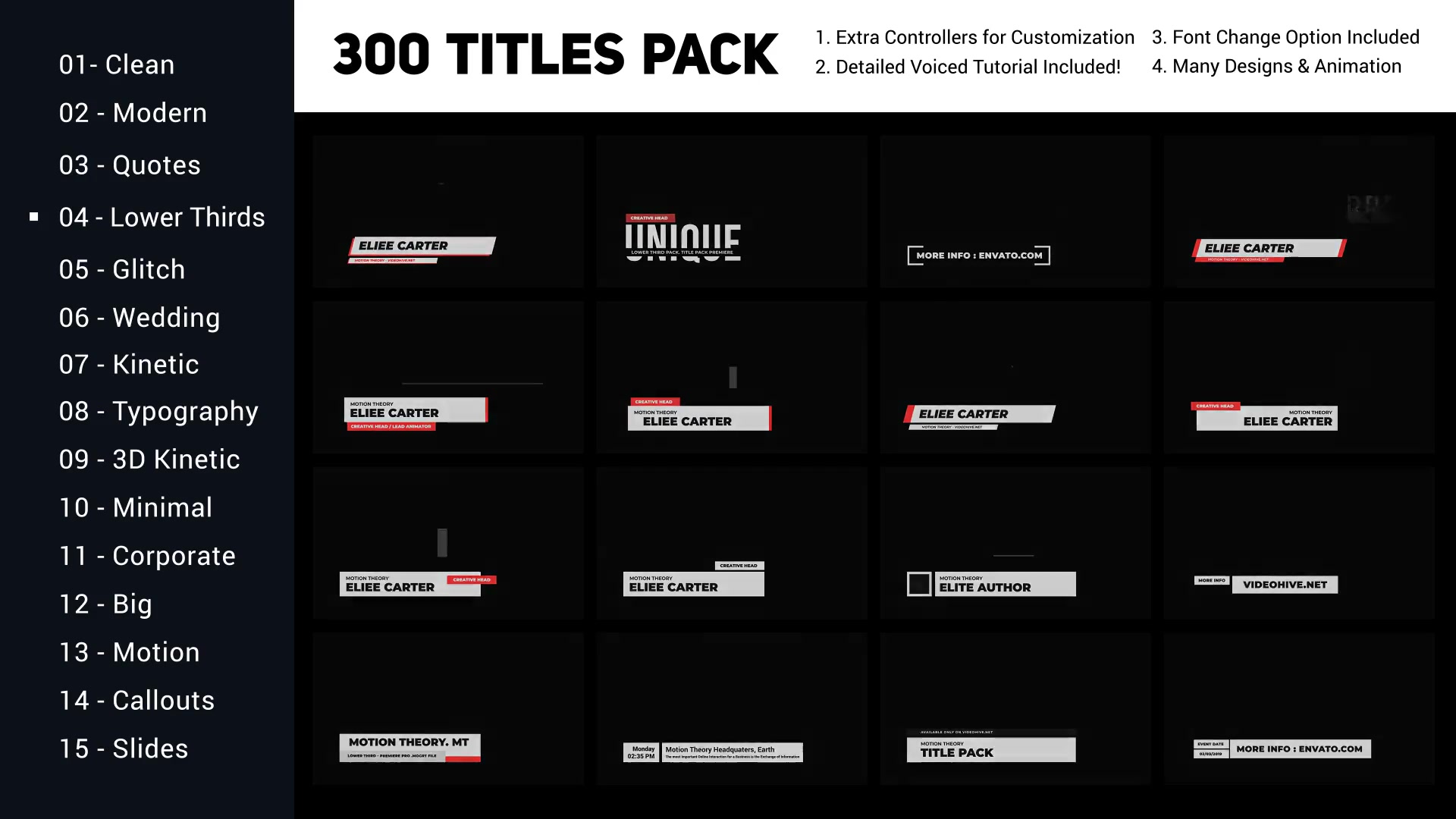 300 Titles Library For Premiere Pro Videohive 24684790 Premiere Pro Image 5