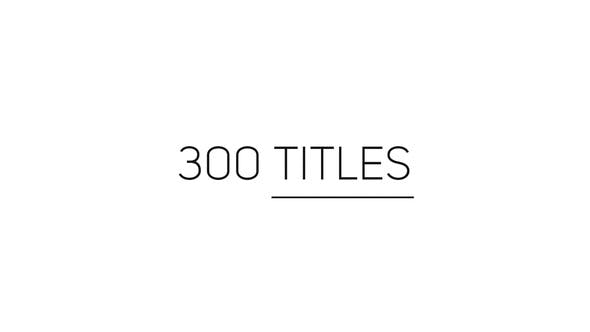300 Titles Library For Premiere Pro - Videohive 24684790 Download