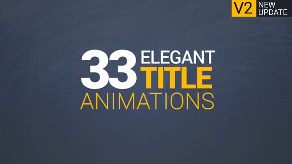 33 Elegant Title Animations - Download Videohive 13502318