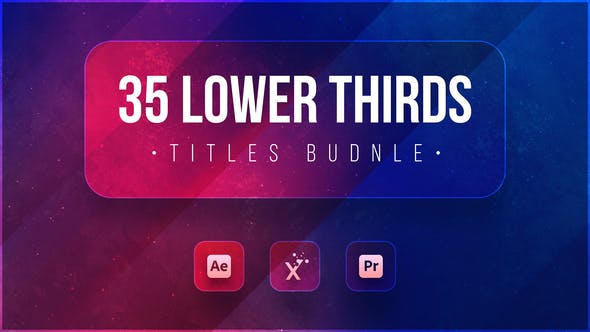 35 Lower Thirds (Drag Drop Features) - Videohive Download 38965035