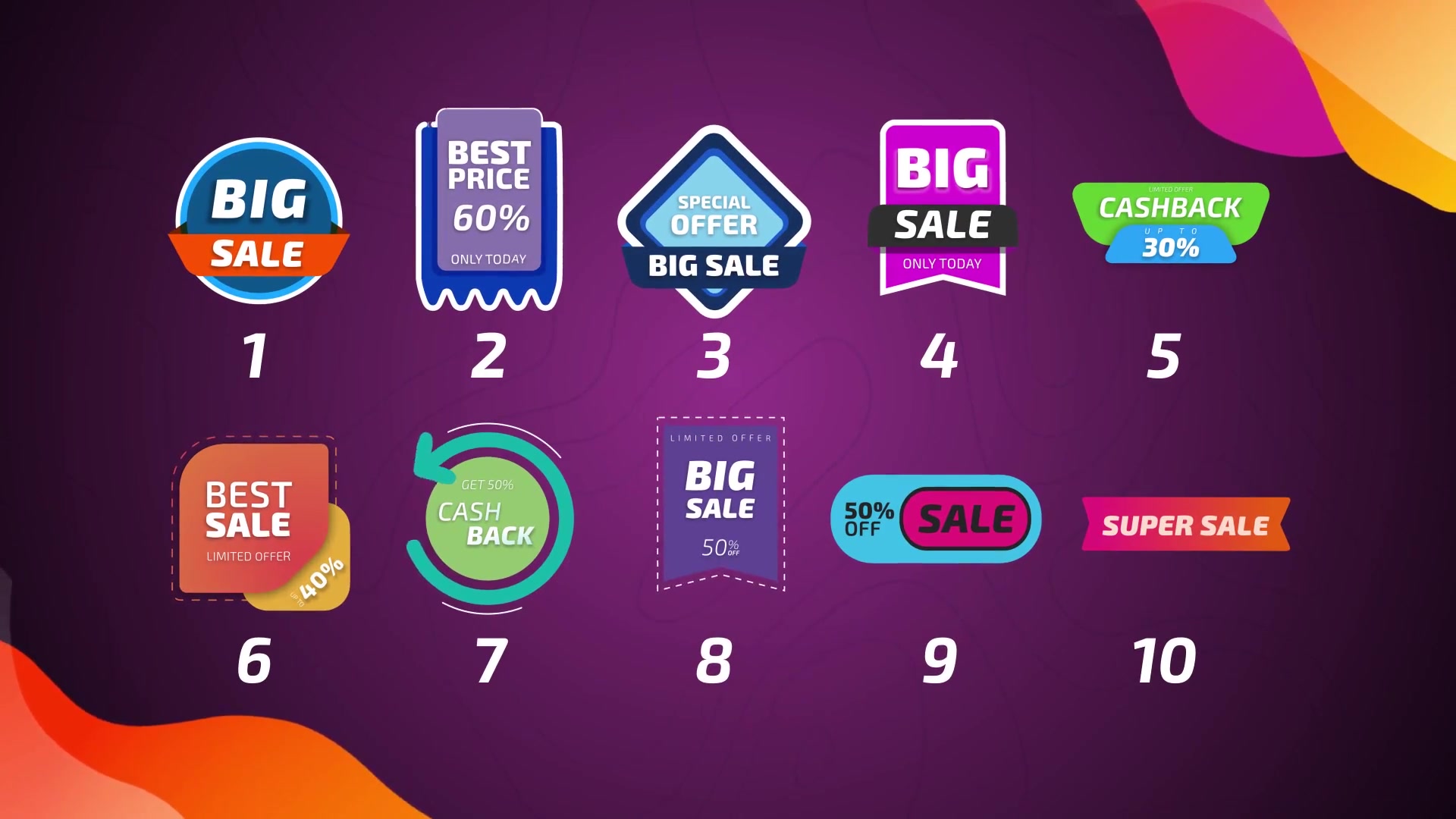 35 Sale Labels Videohive 26293573 After Effects Image 5