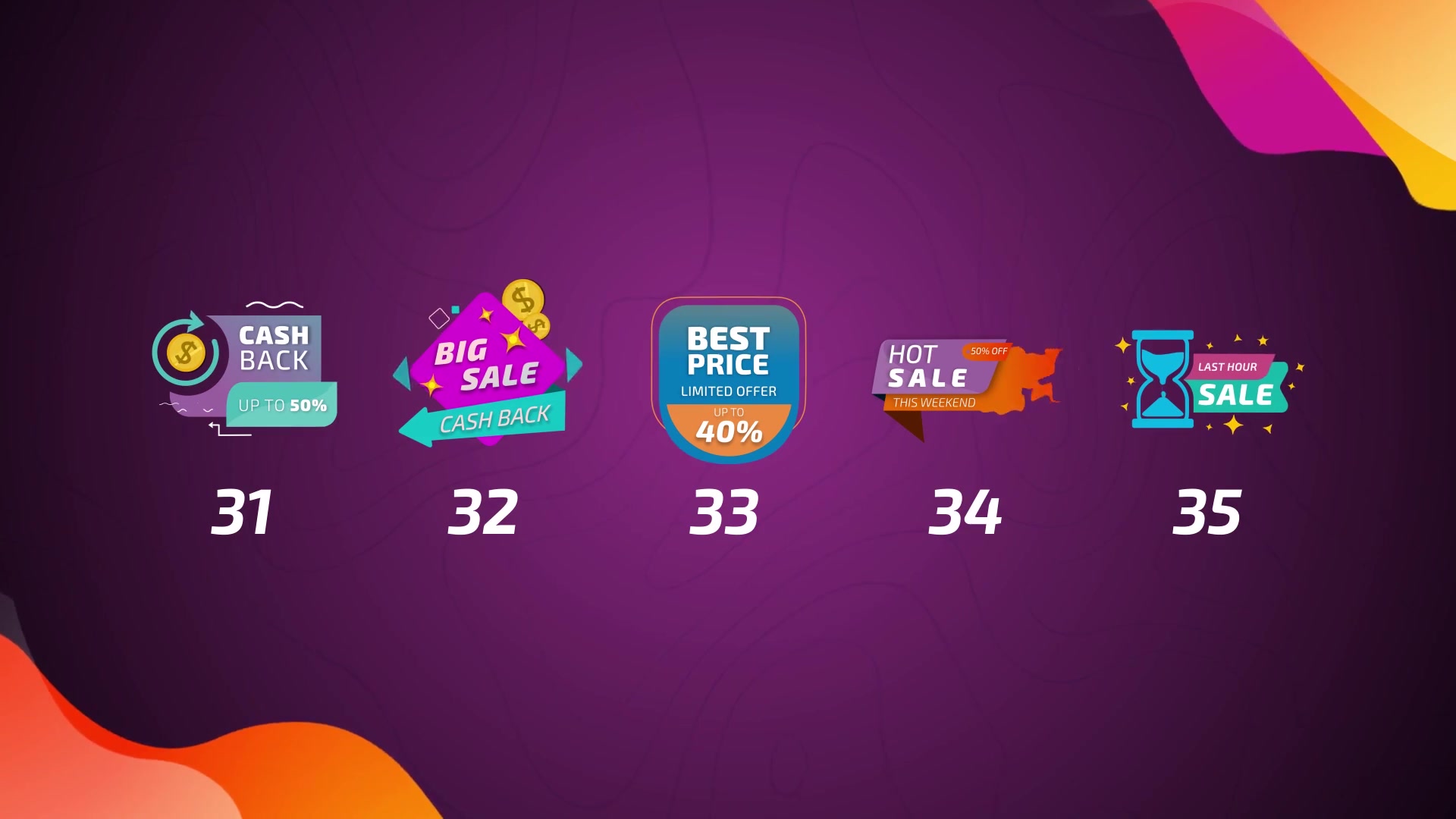 35 Sale Labels Videohive 26293573 After Effects Image 8