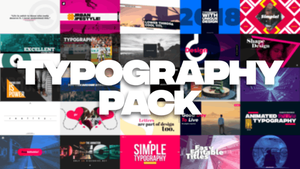 35 Typography Pack - Download 21850780 Videohive
