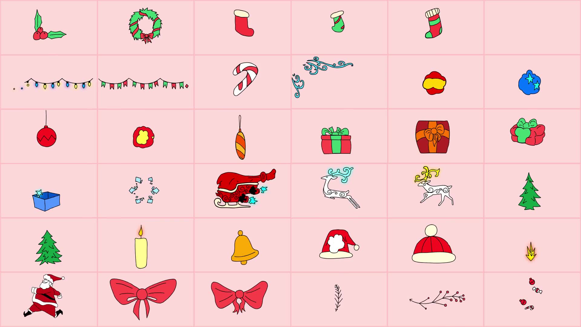 36+ Chirstmas Doodle Pack Videohive 25114920 After Effects Image 2