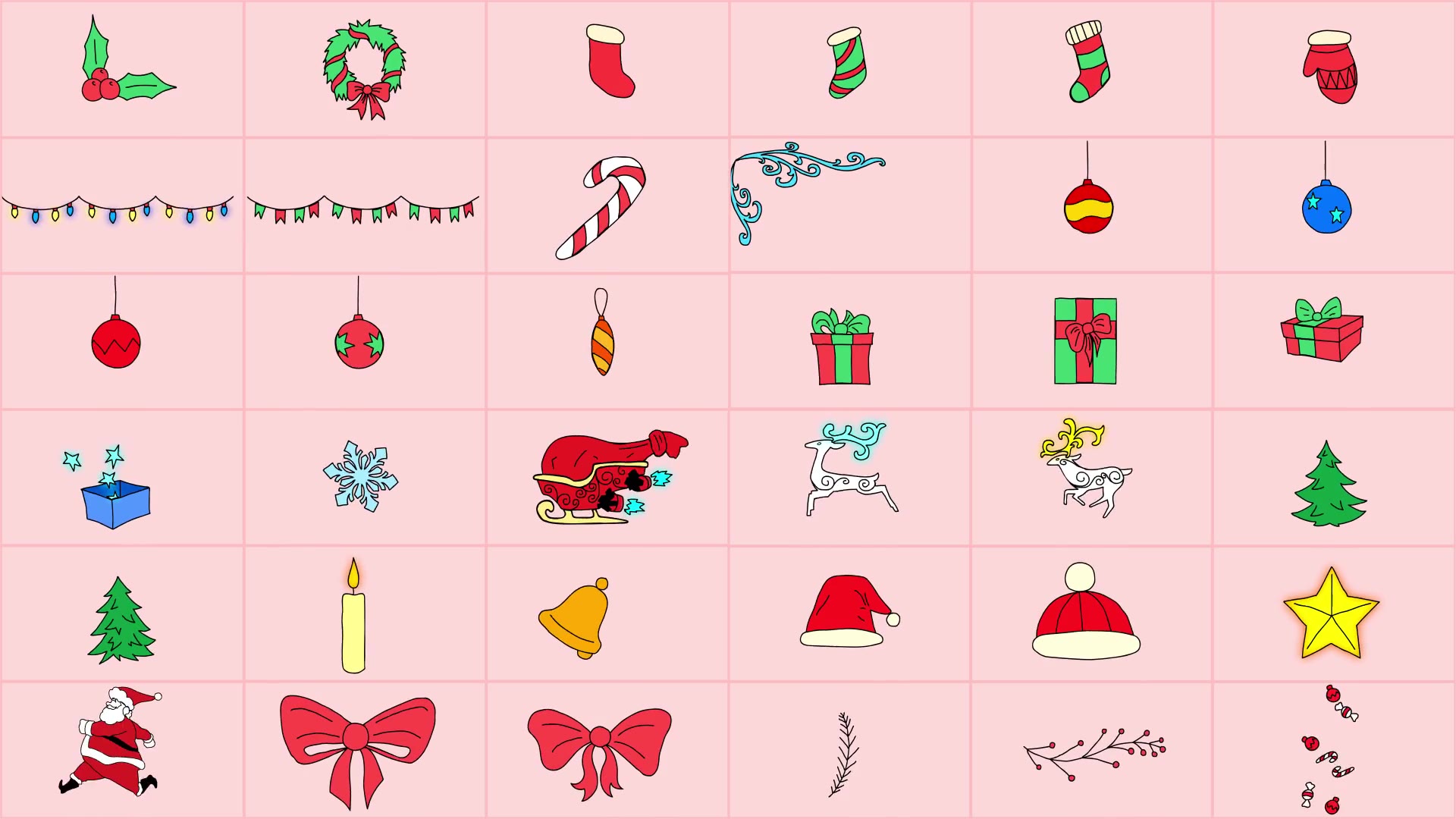 36+ Chirstmas Doodle Pack Videohive 25114920 After Effects Image 3