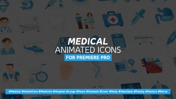 36 Medical Animated Icons Mogrt - Videohive Download 27776113